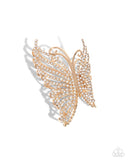 Paparazzi "Floating Fanfare" Gold Hair Clip Paparazzi Jewelry