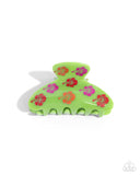 Paparazzi "Hawaiian Harmony" Green Hair Clip Paparazzi Jewelry