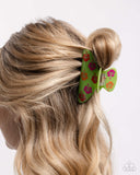 Paparazzi "Hawaiian Harmony" Green Hair Clip Paparazzi Jewelry