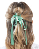 Paparazzi "Haute Hairstylist" Green Hair CLip Paparazzi Jewelry