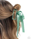Paparazzi "Haute Hairstylist" Green Hair CLip Paparazzi Jewelry