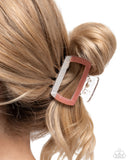 Paparazzi "Transparent Texture" Orange Hair Clip Paparazzi Jewelry