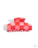 Paparazzi "Patchwork Promise" Red Hair Clip Paparazzi Jewelry
