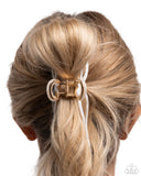 Paparazzi "Coquette Clip" White Hair Clip Paparazzi Jewelry