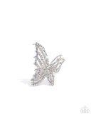 Paparazzi "Fluttering Falsetto" White Hair Clip Paparazzi Jewelry