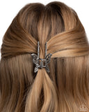 Paparazzi "Fluttering Falsetto" White Hair Clip Paparazzi Jewelry