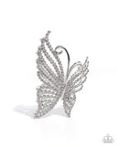 Paparazzi "Floating Fanfare" White Hair Clip Paparazzi Jewelry