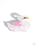 Paparazzi "Swan Song" White Hair Clip Paparazzi Jewelry