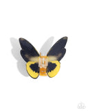 Paparazzi "Monarch Model" Yellow Hair Clip Paparazzi Jewelry