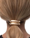 Paparazzi "Headlining Hair Toss" Gold Hair Clip Paparazzi Jewelry