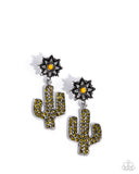 Paparazzi "Cactus Cascade & Cause" Yellow Necklace & Bracelet Jewelry Set Paparazzi Jewelry