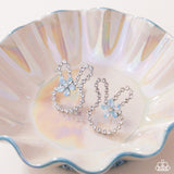 Paparazzi "Bunny Backdrop" Blue Post Earrings Paparazzi Jewelry