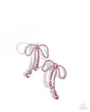 Paparazzi "Black Tie Bow" Pink Post earrings Paparazzi Jewelry