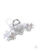 Paparazzi "Romantic Rampage" White Hair Clip Paparazzi Jewelry