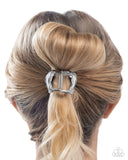Paparazzi "Romantic Rampage" White Hair Clip Paparazzi Jewelry