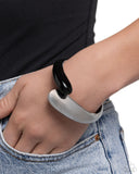 Paparazzi "Painted Partner" Black Bracelet Paparazzi Jewelry