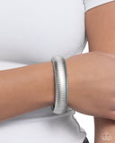 Paparazzi "Flashy Fringe" Silver Bracelet Paparazzi Jewelry