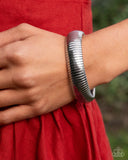 Paparazzi "Flashy Fringe" Silver Bracelet Paparazzi Jewelry