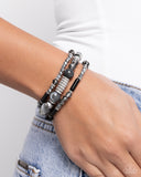 Paparazzi "Colorful Conversation" Black Bracelet Paparazzi Jewelry