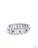 Paparazzi "Dotted Dazzle" Blue Bracelet Paparazzi Jewelry
