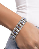 Paparazzi "Dotted Dazzle" Blue Bracelet Paparazzi Jewelry
