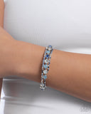 Paparazzi "Shimmery Sample" Blue Bracelet Paparazzi Jewelry