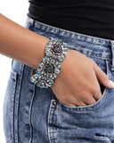 Paparazzi "Blooming Balance" Blue Bracelet Paparazzi Jewelry