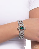 Paparazzi "Courtly Coquette" Green Bracelet Paparazzi Jewelry