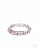 Paparazzi "Shimmery Sample" Pink Bracelet Paparazzi Jewelry
