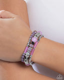 Paparazzi "Colorful Conversation" Purple Bracelet Paparazzi Jewelry