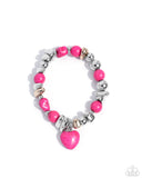 Paparazzi "Adorably Asymmetrical" Pink Bracelet Paparazzi Jewelry