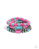 Paparazzi "Adorably Abundant" Pink Bracelet Paparazzi Jewelry