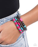 Paparazzi "Adorably Abundant" Pink Bracelet Paparazzi Jewelry