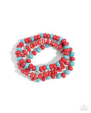Paparazzi "Rustic Residence" Red Bracelet Paparazzi Jewelry