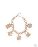 Paparazzi "Monochromatic Mayhem" Gold Bracelet Paparazzi Jewelry