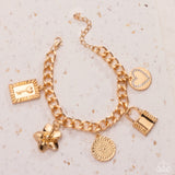 Paparazzi "Monochromatic Mayhem" Gold Bracelet Paparazzi Jewelry