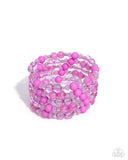 Paparazzi "Colorful Chorus" Purple Bracelet Paparazzi Jewelry