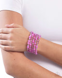 Paparazzi "Colorful Chorus" Purple Bracelet Paparazzi Jewelry