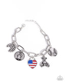 Paparazzi "Adorably All American" Red Bracelet Paparazzi Jewelry