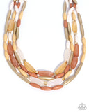 Paparazzi "Milky Mambo" Brown Necklace & Earring Set Paparazzi Jewelry