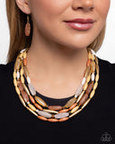 Paparazzi "Milky Mambo" Brown Necklace & Earring Set Paparazzi Jewelry