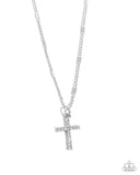 Paparazzi "Endless Faith" White Necklace & Earring Set Paparazzi Jewelry