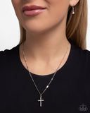 Paparazzi "Endless Faith" White Necklace & Earring Set Paparazzi Jewelry
