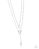 Paparazzi "Faithfully Fierce" White Necklace & Earring Set Paparazzi Jewelry