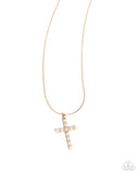 Paparazzi "Holy Harmony" Gold Necklace & Earring Set Paparazzi Jewelry