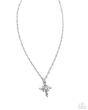 Paparazzi "Graceful Glory" White Necklace & Earring Set Paparazzi Jewelry