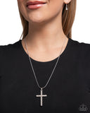 Paparazzi "Holy Harmony" White Necklace & Earring Set Paparazzi Jewelry