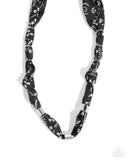 Paparazzi "Bandana Balance" Black Necklace & Earring Set Paparazzi Jewelry