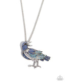 Paparazzi "Radiant Raven" Blue Necklace & Earring Set Paparazzi Jewelry