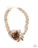 Paparazzi "Whimsical Appearance" Gold Necklace & Earring Set Paparazzi Jewelry